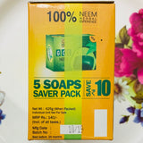 5 Girijan Neem Soaps-125 Grams Each
