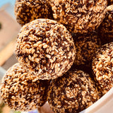 Black Til Gud Laddu-Washed Sesame Jaggery Balls
