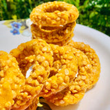 Pappu Chegodilu-Fried Chana Dal Dough Rings-500 Grams Pack