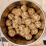 Black Til Gud Laddu-Washed Sesame Jaggery Balls