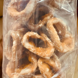 Andhra Godhuma Gottalu-Sweet Coated Wheat Crispy Rolls