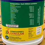 GoneFarmers' GOKULAM GOCAL-5G – Liquid Calcium & Vitamin Supplement for Cattle (5 Litre)