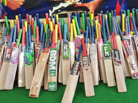 Makers Kashmir Willow Cricket Bat for Leather & Hard Tennis Balls