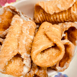Andhra Godhuma Gottalu-Sweet Coated Wheat Crispy Rolls